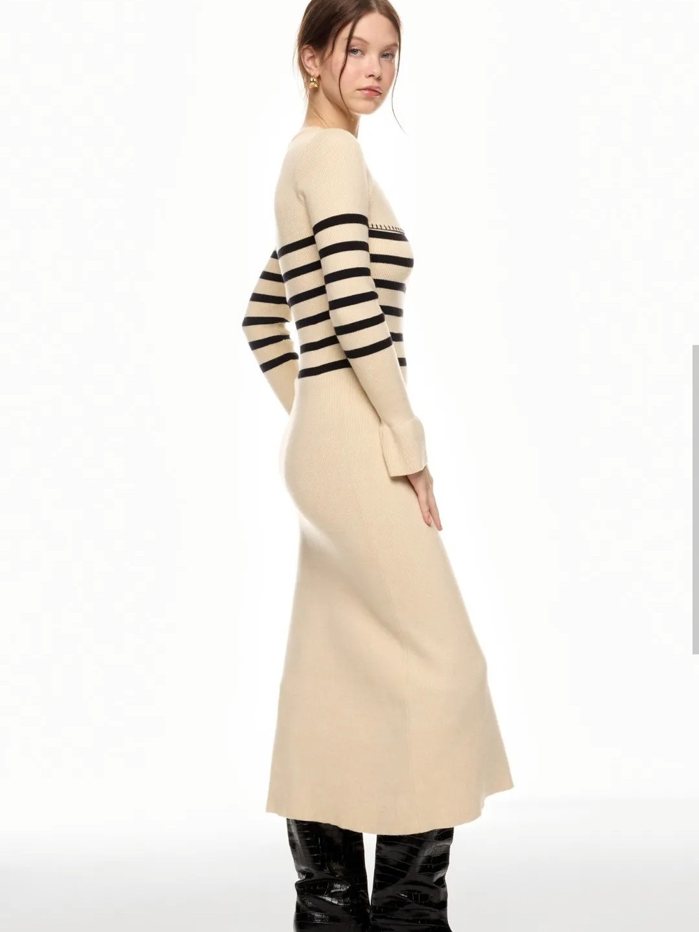 MON RENN RHYTHM STRIPE MIX DRESS SIZE M MSRP $219 - Picture 2 of 12